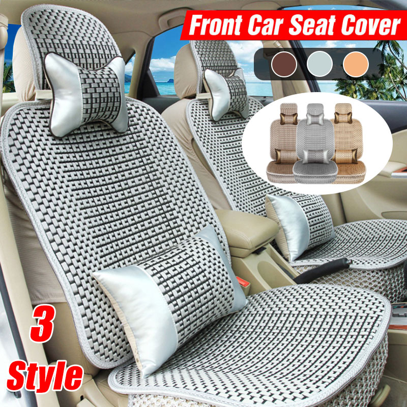 Universal Car Breathable Seat Cover Auto SUV Protector Cushion W/Pillow Summer