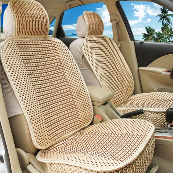 Universal Car Breathable Seat Cover Auto SUV Protector Cushion W/Pillow Summer - Image 2