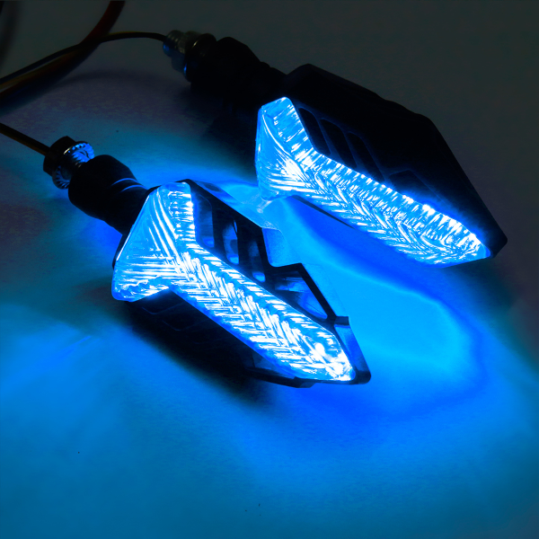 12V Motorcycle LED Sequential Flowing Water Running Lamp Turn Signal Lights - Image 8