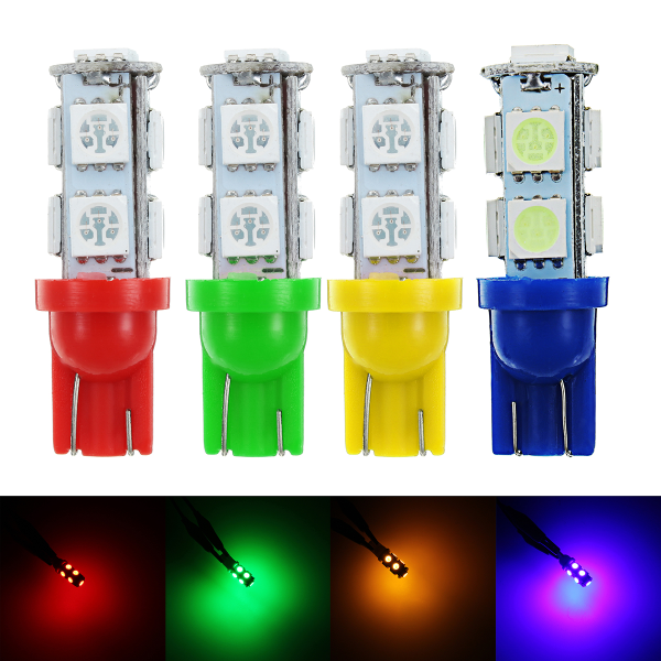 T10 W5W 168 12V 120LM 9LED Car Truck Light Bulb Side Indicator License Plate Lamp Bulb - Image 2