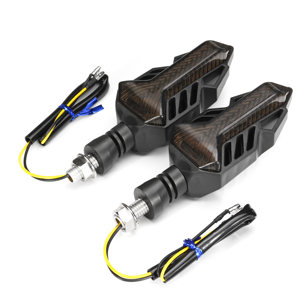 12V Motorcycle LED Sequential Flowing Water Running Lamp Turn Signal Lights - Image 2