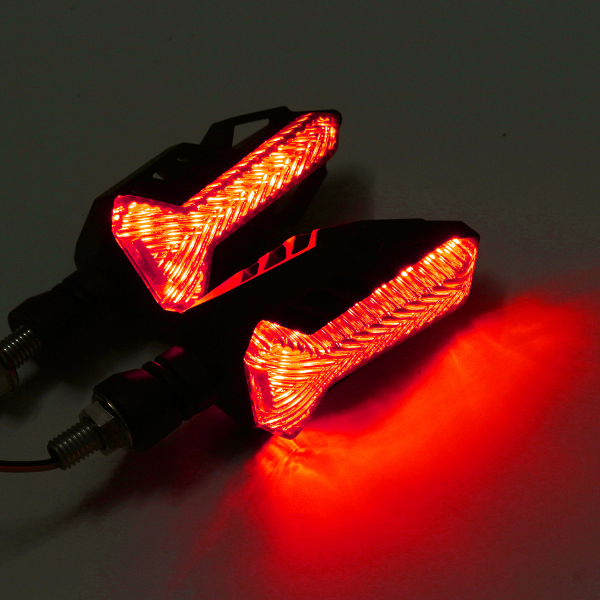 12V Motorcycle LED Sequential Flowing Water Running Lamp Turn Signal Lights - Image 6