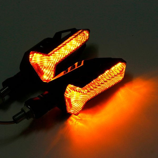 12V Motorcycle LED Sequential Flowing Water Running Lamp Turn Signal Lights - Image 7