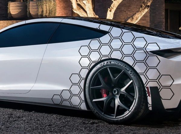 Universal Honeycomb Car Graphics Vinyl Decal Set - Image 2