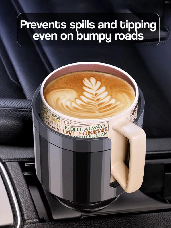 Adjustable Car Cup Holder Expander with Anti-Slip Silicone Base - 6.5" to 10.5" Diameter - Image 4