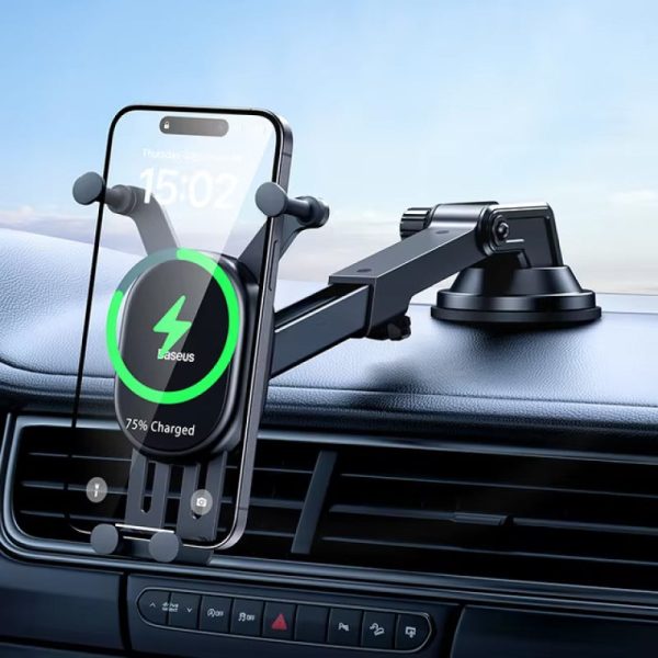 15W Wireless Car Charger Phone Holder - Image 3