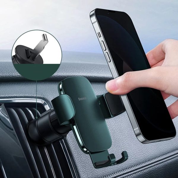 Metal Car Air Vent Phone Holder - Secure & Stylish Mount - Image 2