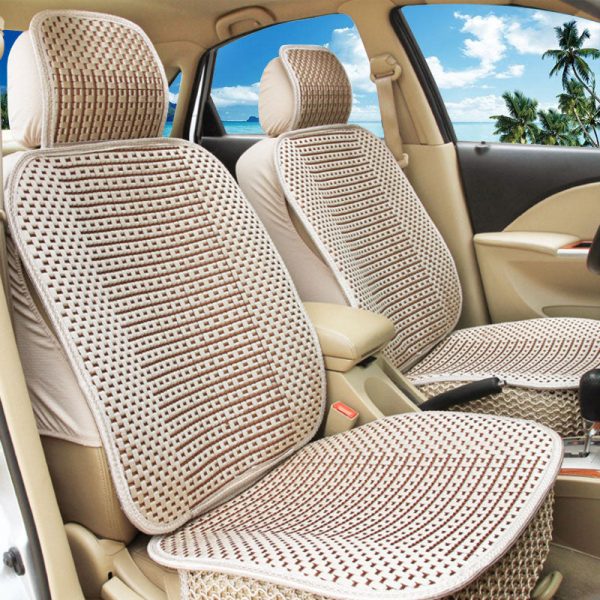 Universal Car Breathable Seat Cover Auto SUV Protector Cushion W/Pillow Summer - Image 3