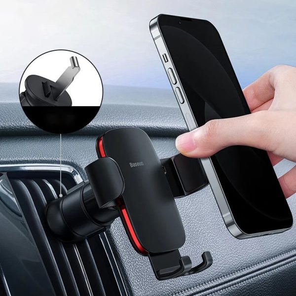 Metal Car Air Vent Phone Holder - Secure & Stylish Mount - Image 3
