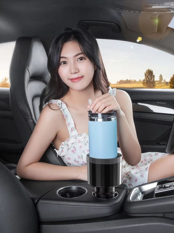 Adjustable Car Cup Holder Expander with Anti-Slip Silicone Base - 6.5" to 10.5" Diameter - Image 8