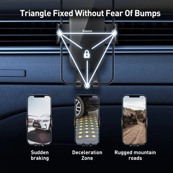 Metal Car Air Vent Phone Holder - Secure & Stylish Mount - Image 9