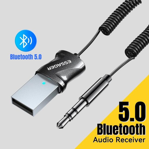 Bluetooth 5.0 Aux Adapter Wireless Receiver for Car Audio and Hands-Free Calls - Image 8