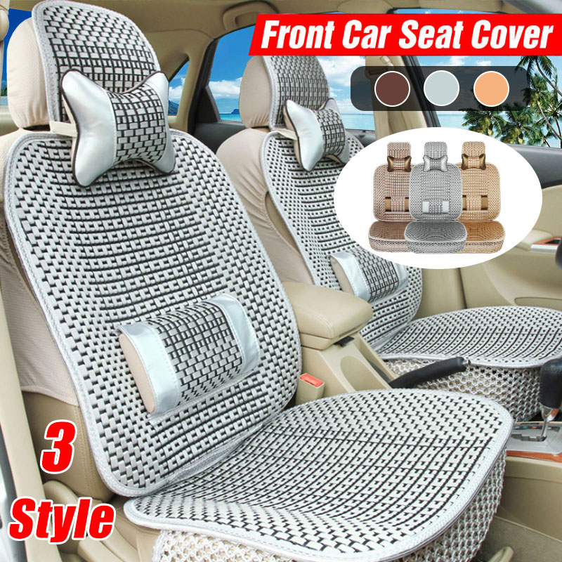Universal Car Breathable Seat Cover Auto SUV Protector Cushion W/Pillow Summer