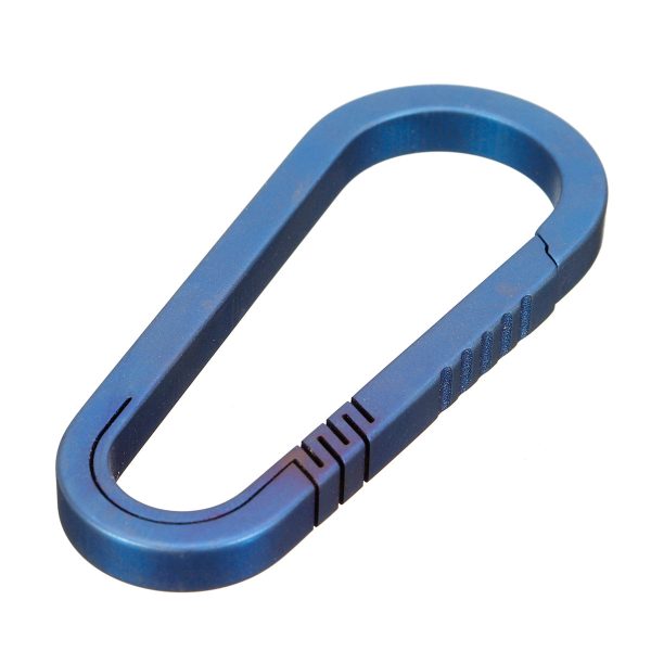 Mini Lightweight Titanium Keychain Backpack Hanging Buckle Motorcycle Carabiner Hot - Image 3